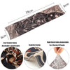 A roll of brown and black patterned fabric used for making UV protection arm sleeves