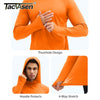 Oranger Herren-Leicht hoodie mit Daumlochdesign, Schutz und 4-Wege-Stretch.