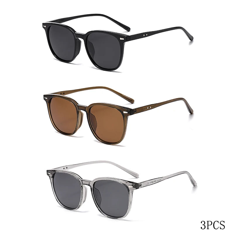 Ultra-Light Square Sunglasses with UV400 Protection