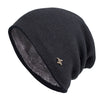 Fleece-Lined Knit Beanie Winter Hat