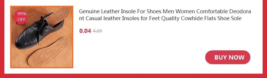 Adjustable Height Increase Insoles with Shock Absorption