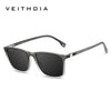 Retro Square Sunglasses with Polarized UV Protection