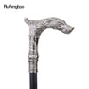Vintage Wolf-Head Walking Cane with Steel Shaft