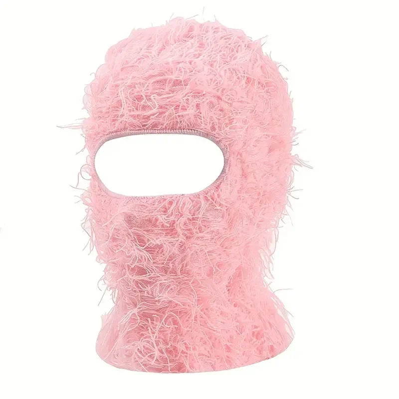 Fleece-Lined Knit Balaclava Ski Mask