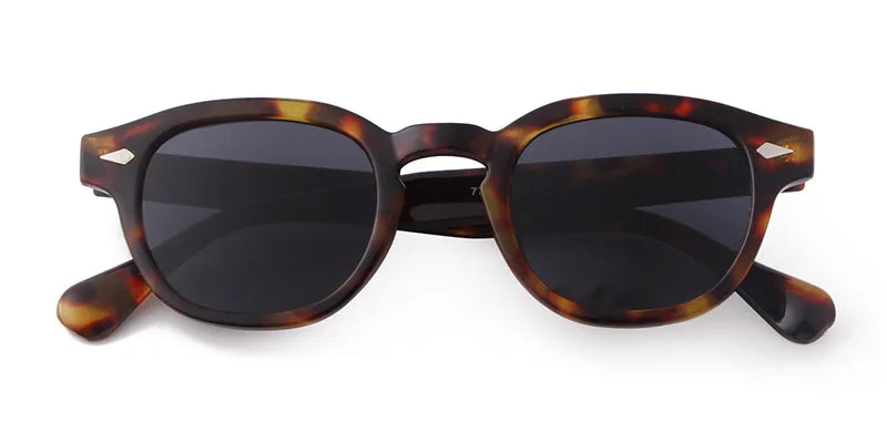 Retro Round Sunglasses with UV400 Protection
