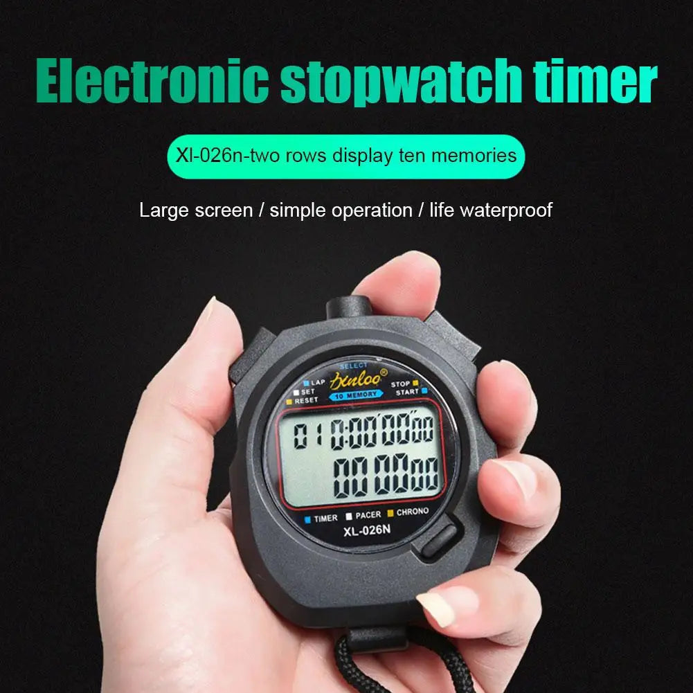 Precision Digital Stopwatch with Large Display for Sports and Training