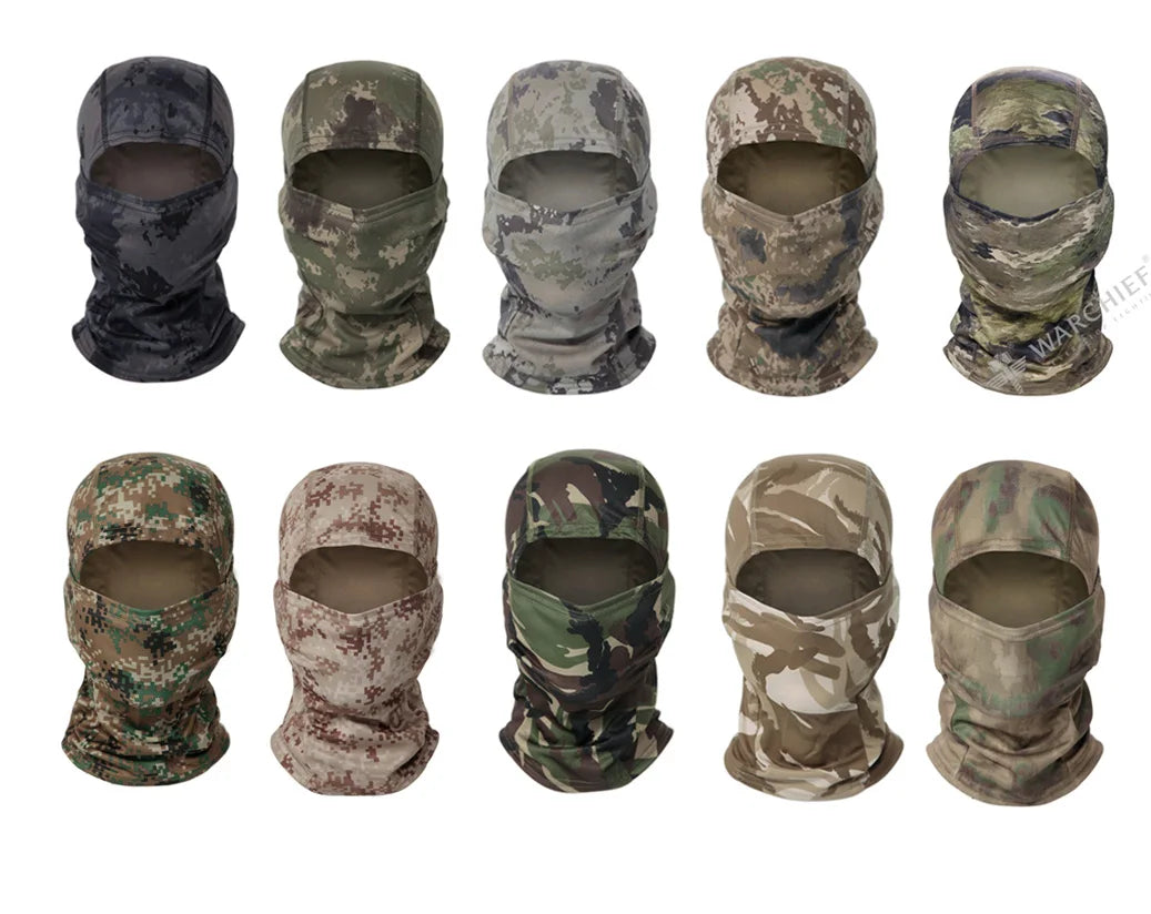 Camouflage Full Face Balaclava for Outdoor Sports