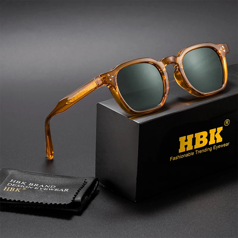 Retro Classic Square Frame Sunglasses with UV400 Protection