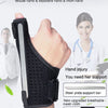 A black wrist and thumb support brace designed for hand injury protection.