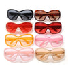 Oversized Pilot Sunglasses with Gradient Lenses