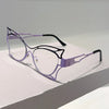 Vintage Oversized Cat Eye Blue Light Glasses for Women