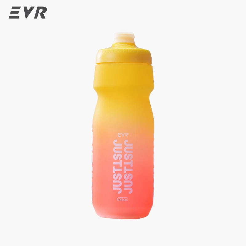 A clear plastic bottle filled with yellow liquid, labeled JUSTJUST, standing upright.