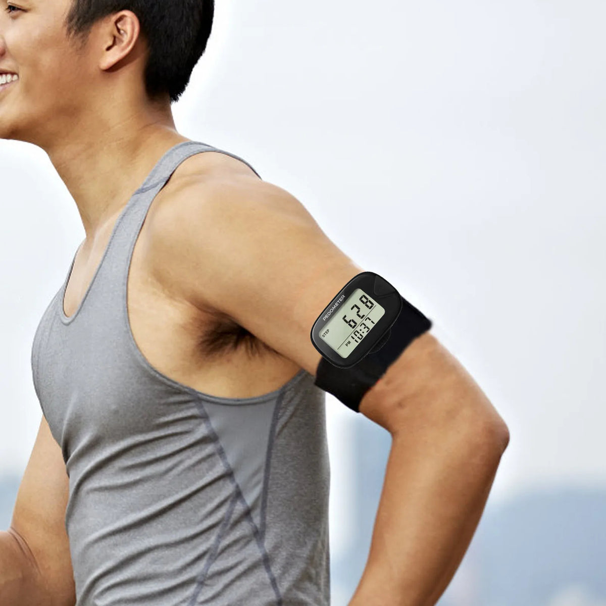 Clip-On Pedometer Step Counter with Memory