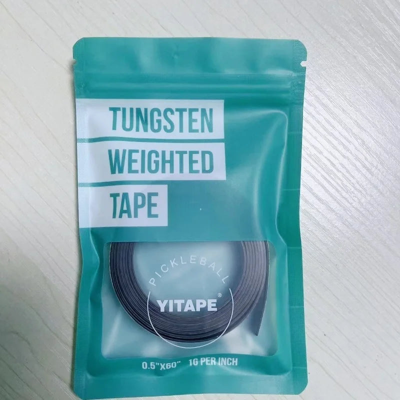 Paket mit Wolframgewichtsband für Pickleball-Schläger in türkisfarbener Tasche