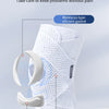 White knee assist brace showing various upgrades like a meniscus gasket and patellar support gasket