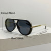 Vintage Pilot Sunglasses with Gradient Lenses