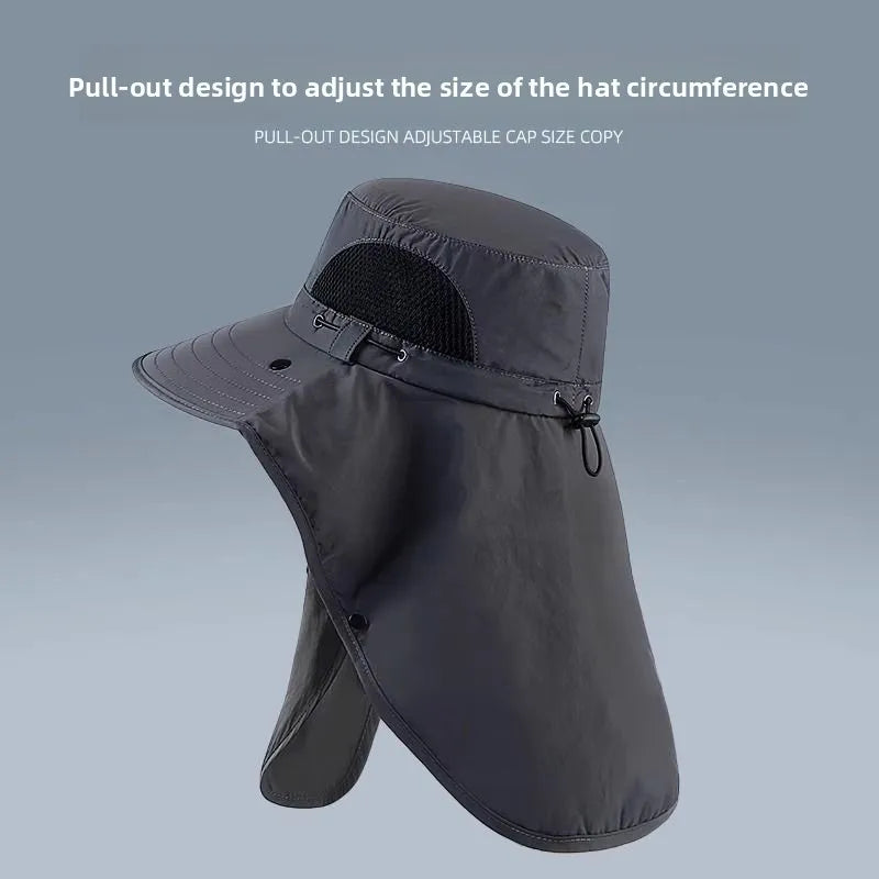 UV Protection Sun Hat with Neck Flap for Outdoor Adventures