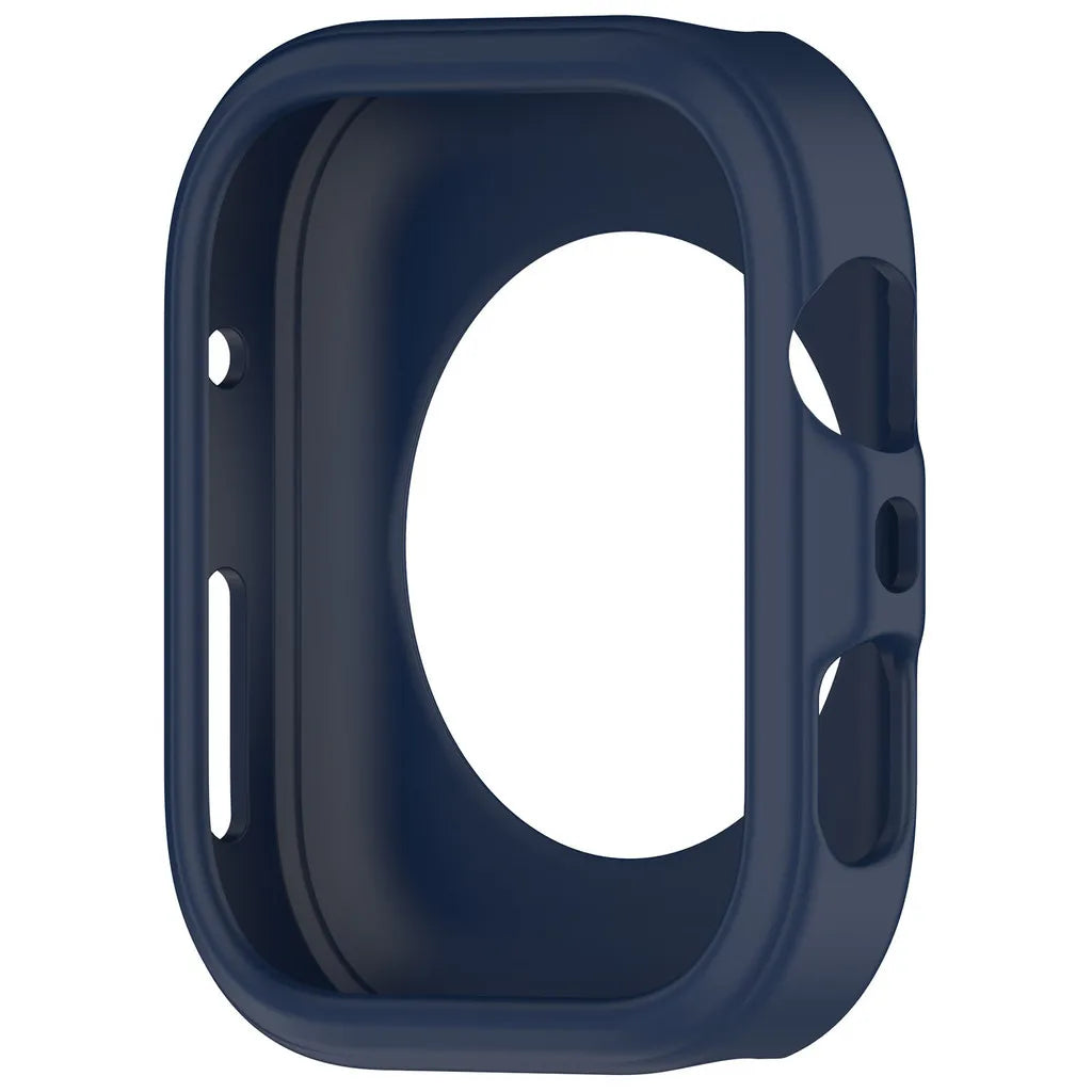 Coque de protection en silicone bleu foncé pour une Huawei Watch Fit 4 ou Pro.