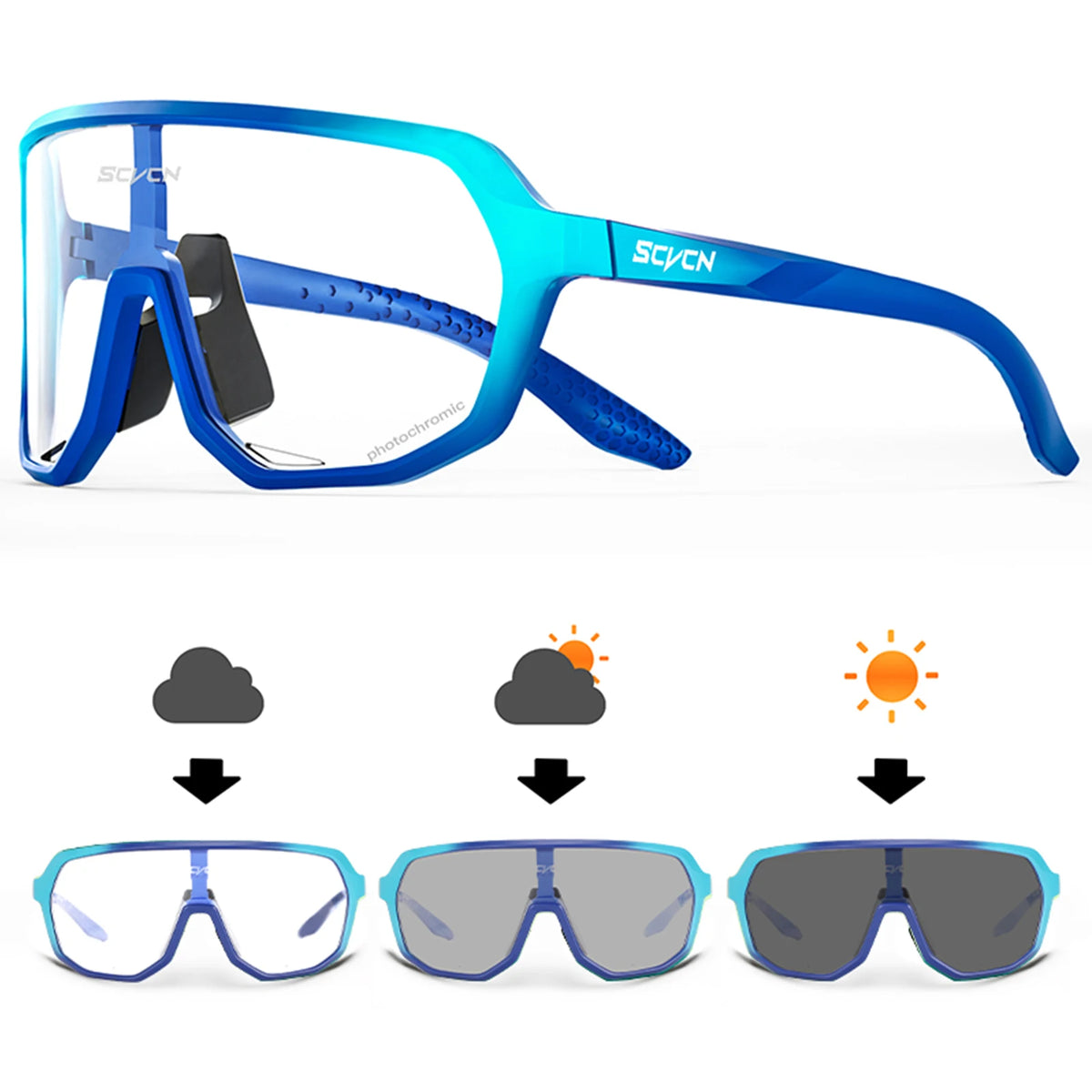 Photochromic Cycling Glasses with UV400 Protection
