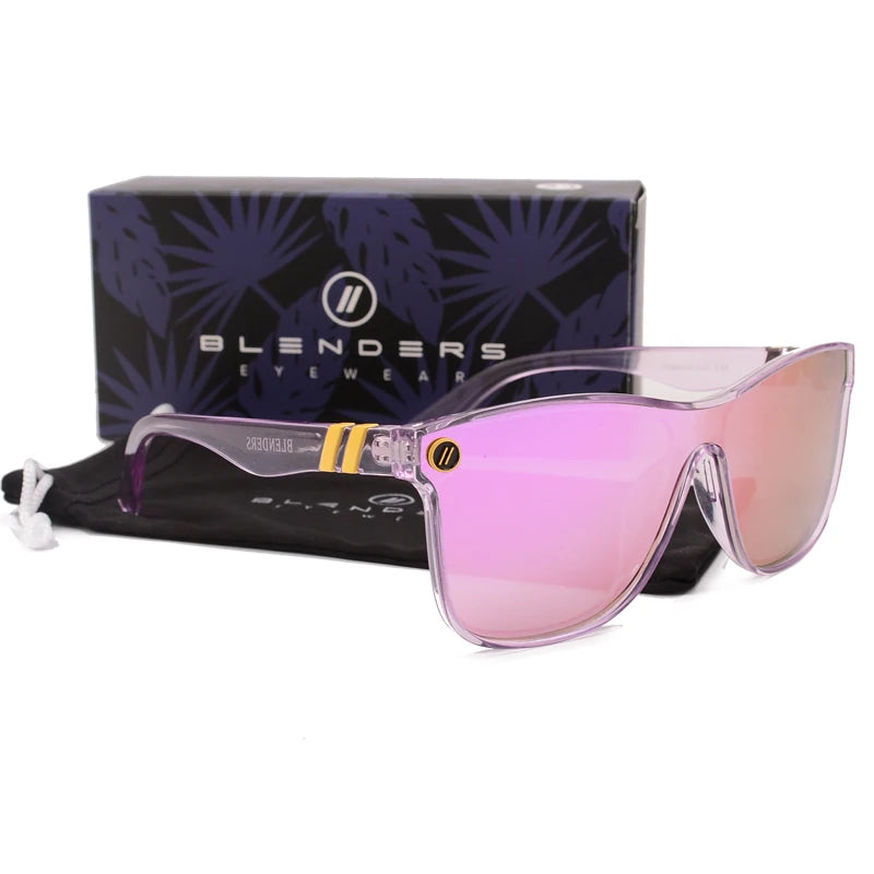 Retro Square Polarized Sunglasses with Mirror Lens
