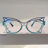 Vintage Oversized Cat Eye Blue Light Glasses for Women