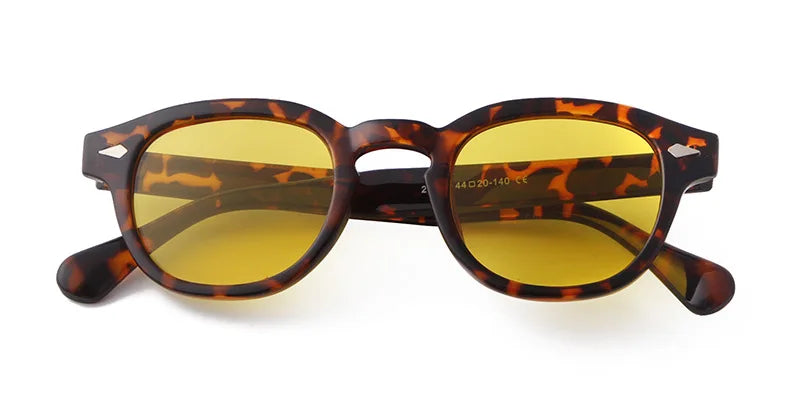 Retro Round Sunglasses with UV400 Protection