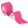 Roll of bright pink wrinkle smoothing tape for face and skin