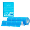 Box and roll of blue kinesiology tape for athletic recovery