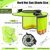 Hard Hat Sun Shade with Dual Cooling Fans for Construction Workers