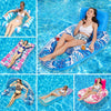 Striped Inflatable Pool Hammock for Adults