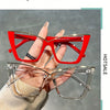 Vintage Cat Eye Glasses with Blue Light Filtering Lenses