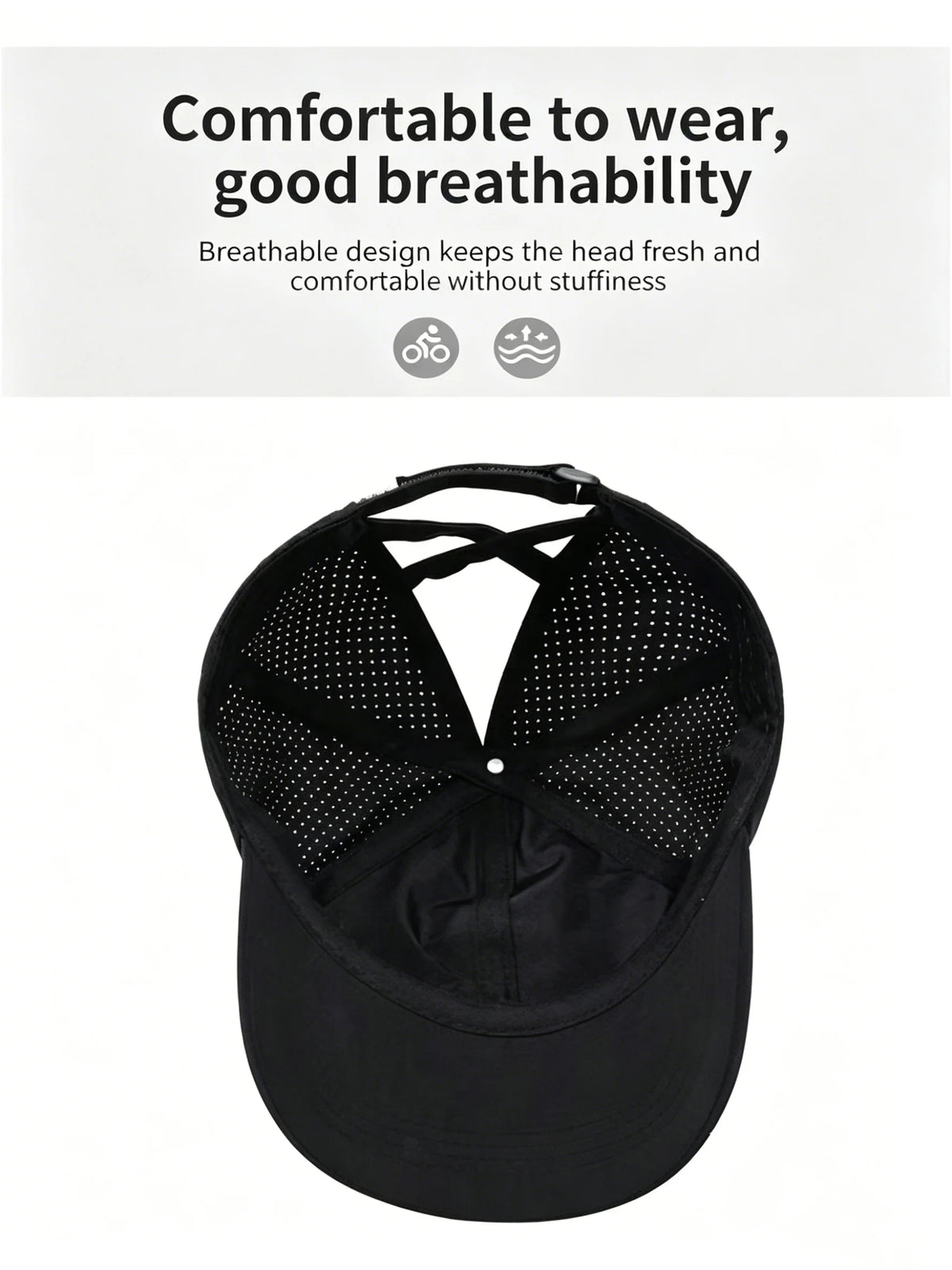 Women's Quick-Dry Ponytail Baseball Cap with Sun Protection