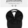 Women's Quick-Dry Ponytail Baseball Cap with Sun Protection