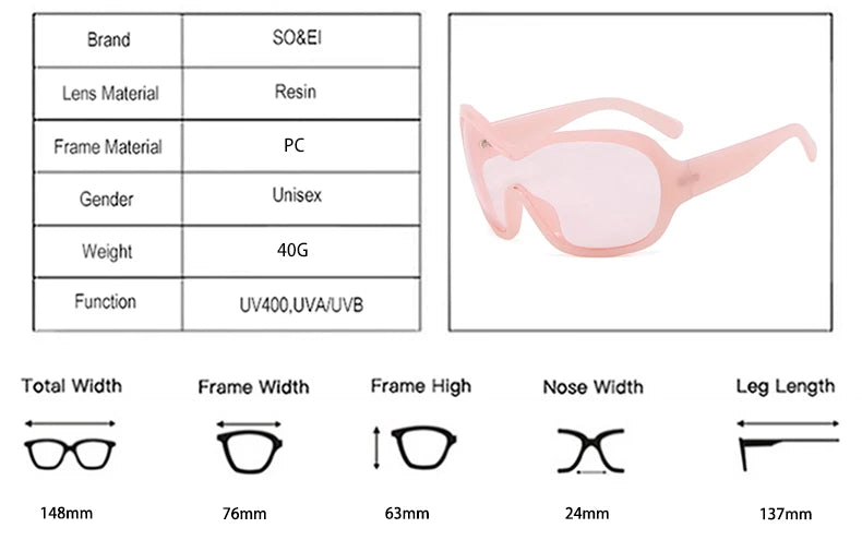 Oversized Pilot Sunglasses with Gradient Lenses