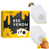 Box of Bee Venom breathable abdominal comfort patches with a yellow dripping design and a sunflower.