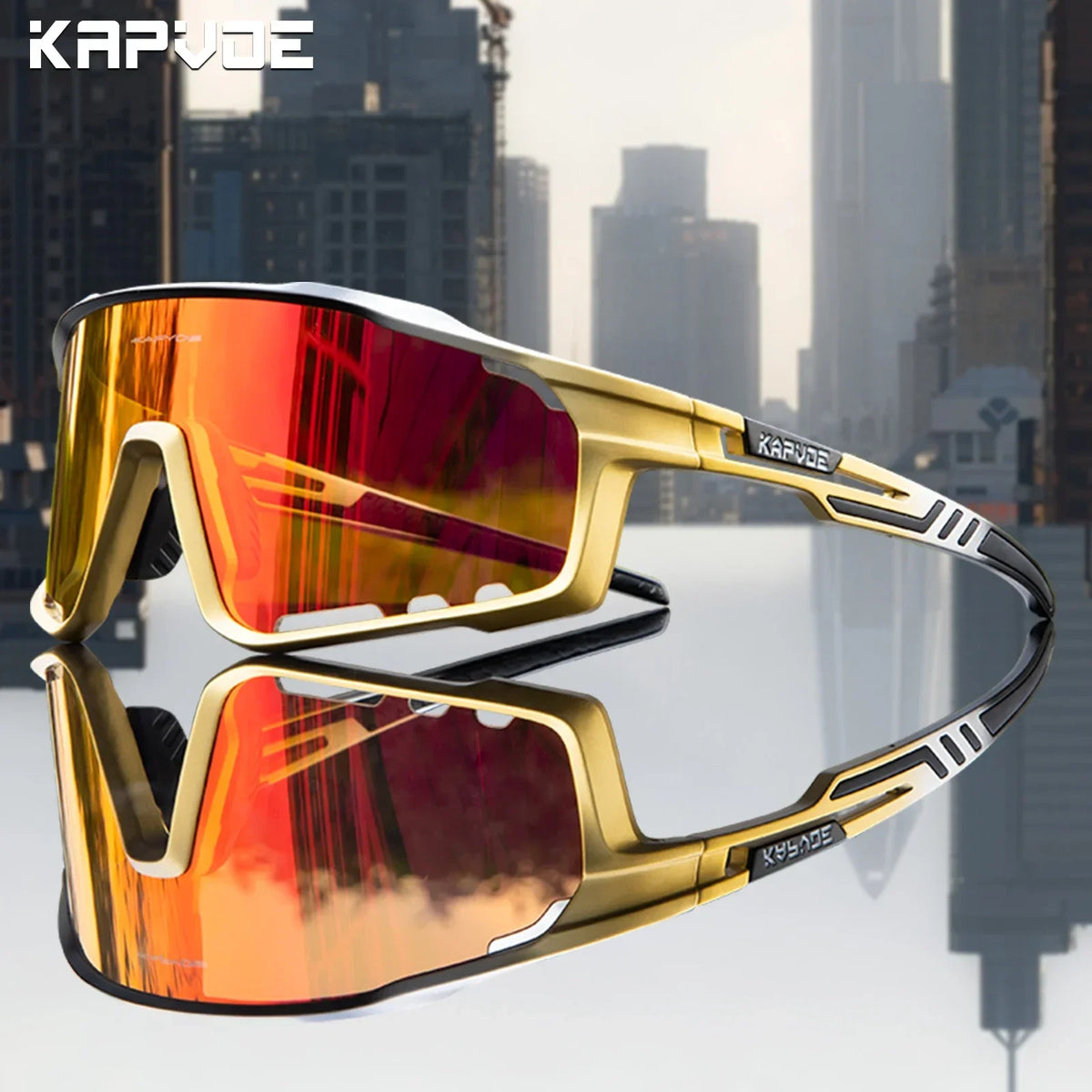 Kapvoe Polarized Cycling Sunglasses with UV400 Protection