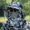 Wide Brim Bucket Hat with Neck Protection
