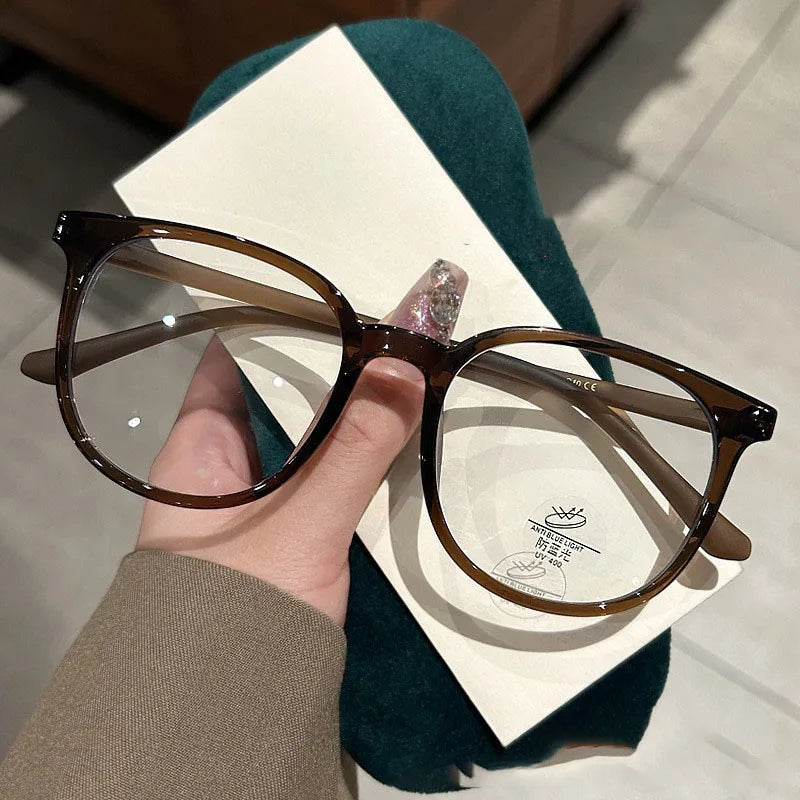 Vintage Round Blue Light Blocking Glasses for Women