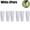 White 3 pairs of compression sports socks for football and team activities