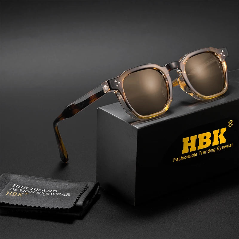 Retro Classic Square Frame Sunglasses with UV400 Protection