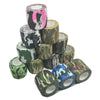 Rollos de vendas elásticas de camuflaje en varios patrones verde y negro para deportes y caza