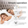 Diagram showing a simple four-step operation for using invisible anti-snoring nasal strips on a person's nose.