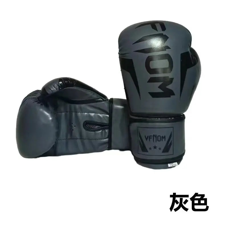 Professional PU Leather Boxing Gloves for Training and Sparring