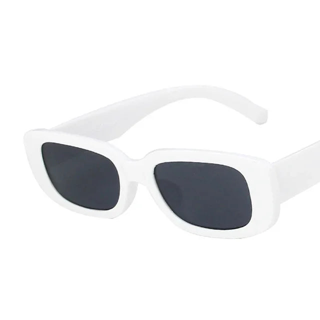 Retro Rectangle Sunglasses with UV400 Protection