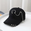 Classic Cotton Cap with Metal Ring Detail
