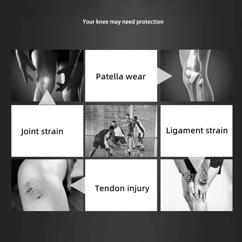 Copper Fiber Compression Knee Sleeve for Sports Support