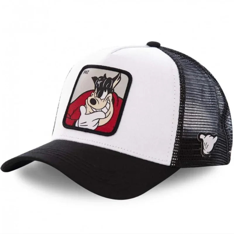 Anime Snapback Cap with Breathable Mesh Back