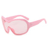 Oversized Pilot Sunglasses with Gradient Lenses