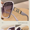 Oversized Square Sunglasses with Gradient Lenses
