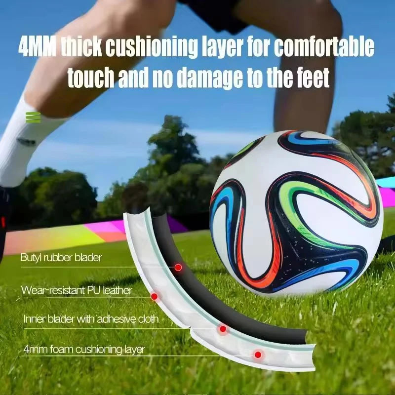 Professional Size 5 Soccer Ball – Durable PU Training & Match Ball